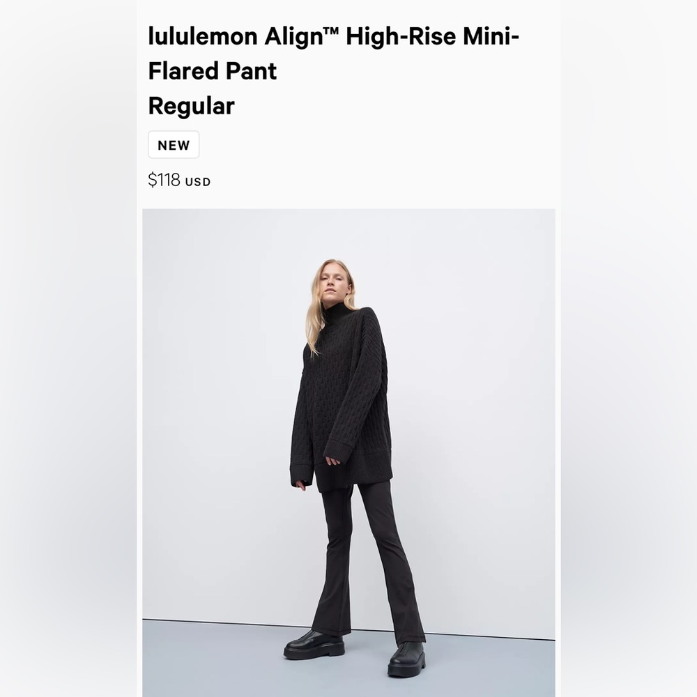 Lulu Align Mini Flared Pant - Picture 4 of 4